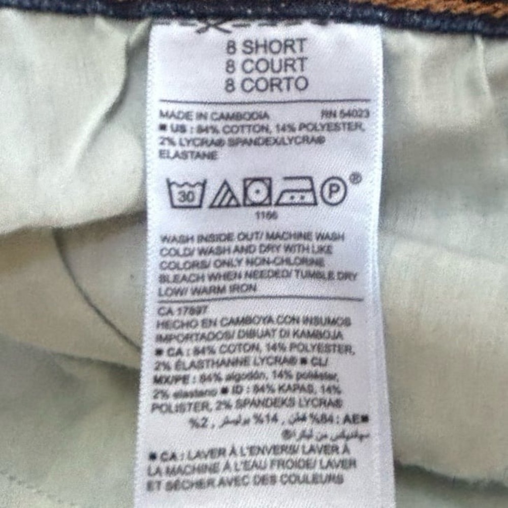 Old Navy Curvy Profile 8S Mid Rise Straight Leg Jeans Dark Wash - Picture 4 of 11